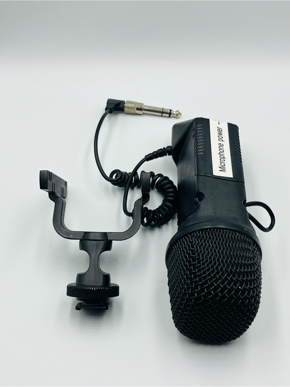 Rode Black Handheld Microphone with Shock Mount and Coiled Cable